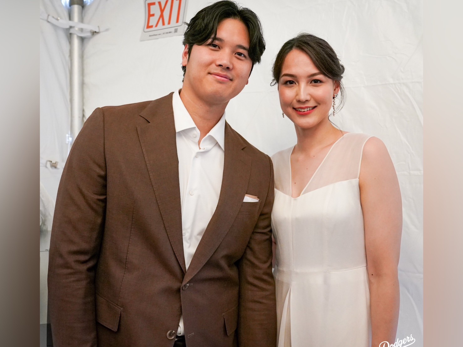 大谷翔平又放閃，表示愛妻愛真美子是他最愛的女性運動員。（翻攝X@Dodgers）