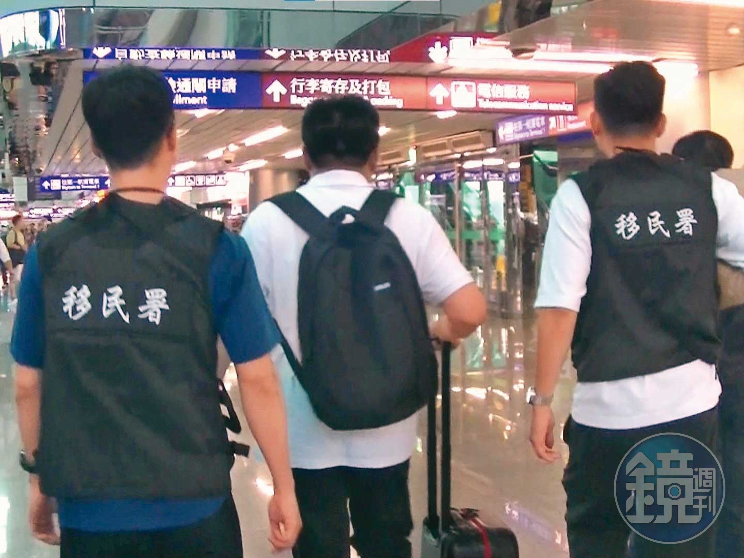 因收容所人滿為患,移民署會定期將非法移工驅逐出境。示意畫面,圖非本案當事人。(移民署提供)