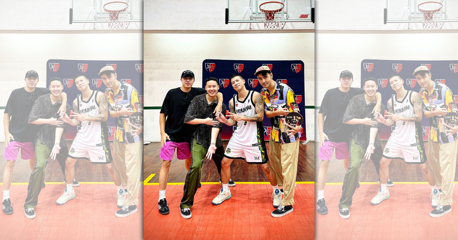 阮經天好友王信凱曬出與阮經天兄弟的合照，感謝他特地飛來泰國為他打氣。（翻攝王信凱IG）