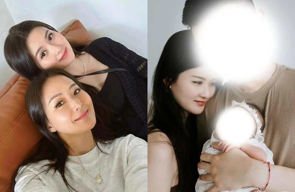 孫芸芸的女兒廖思惟遭爆在澳洲未婚生子,自稱「孩子爸」的男子Jerry隨後貼出一家三口寫真。(翻攝trinityliao IG、小紅書)