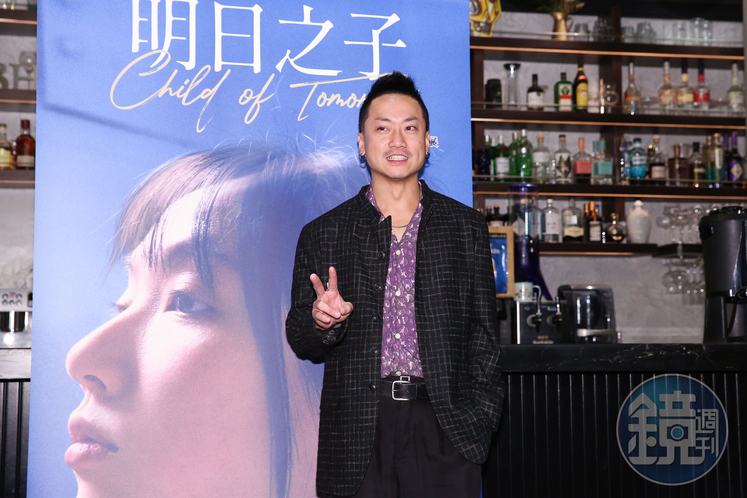 公視人生劇展《明日之子》,台饒歌手五木飾演未婚爸爸「蔡先成」,出席媒體茶敘活動宣傳。