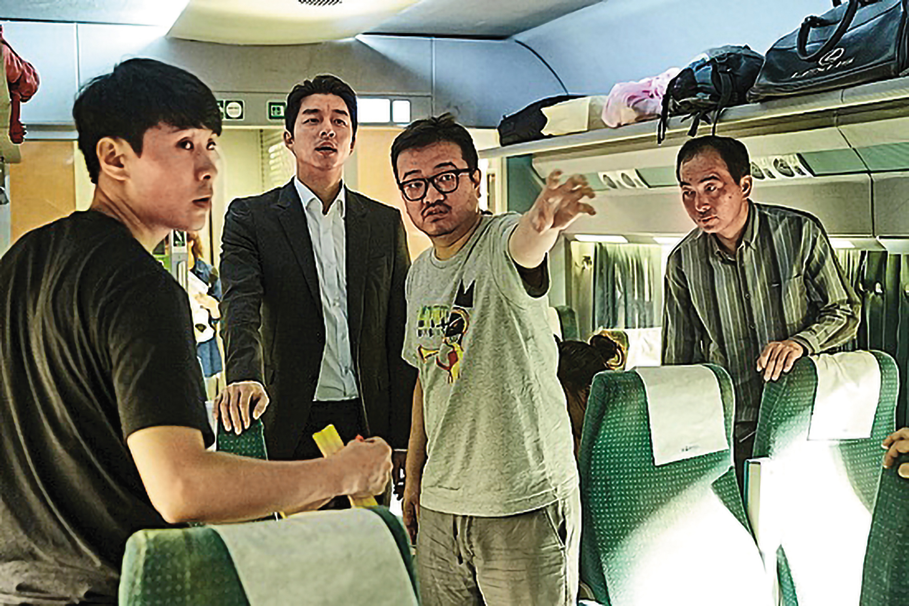 延尚昊(右二)2016年執導孔劉(左二)主演的《屍速列車》,在全球寫下票房佳績。(本刊資料照)