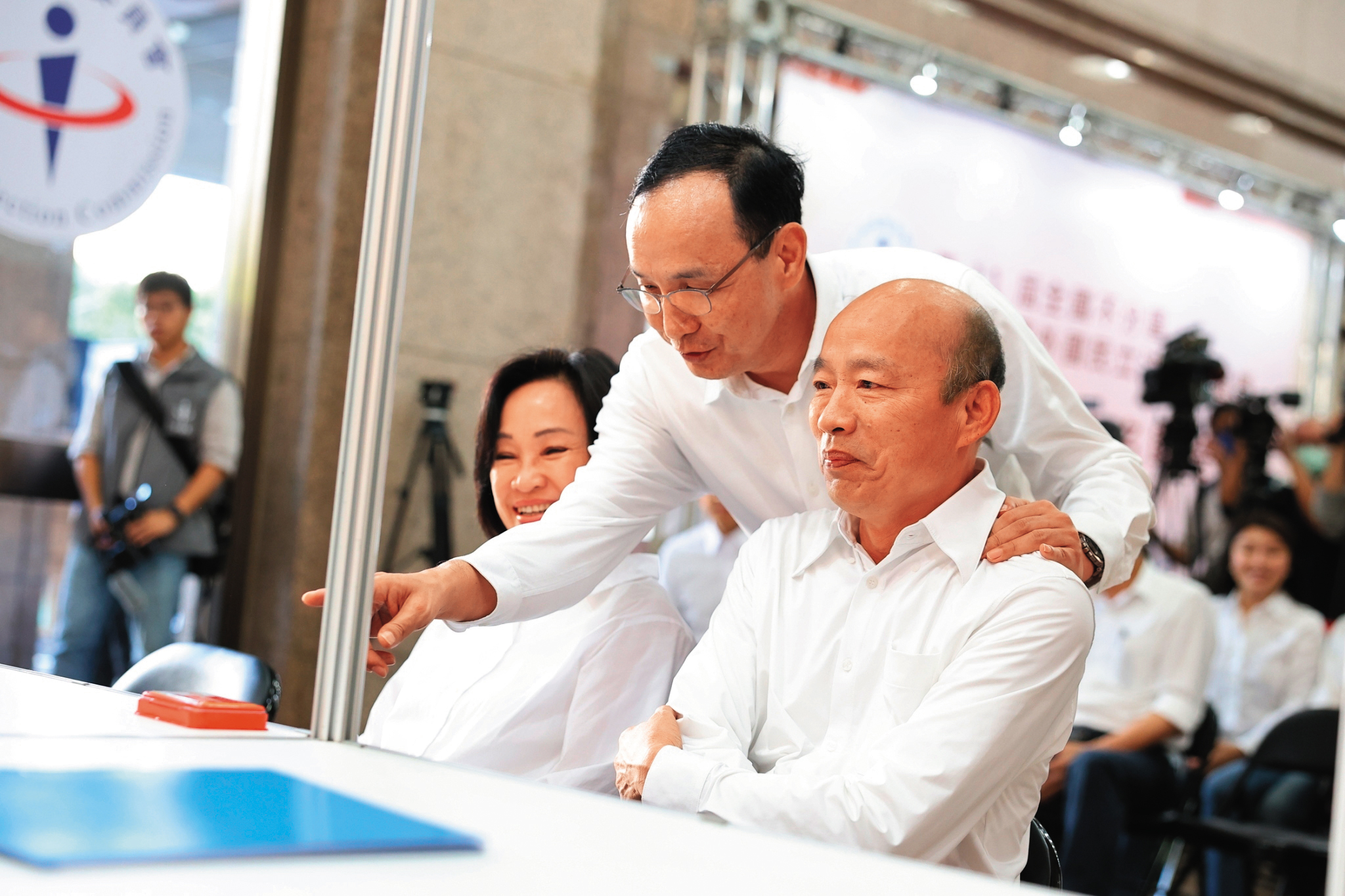 韓國瑜掌國會龍頭呼聲高,未來如何與黨主席朱立倫互動,備受黨內關注。(國民黨提供)