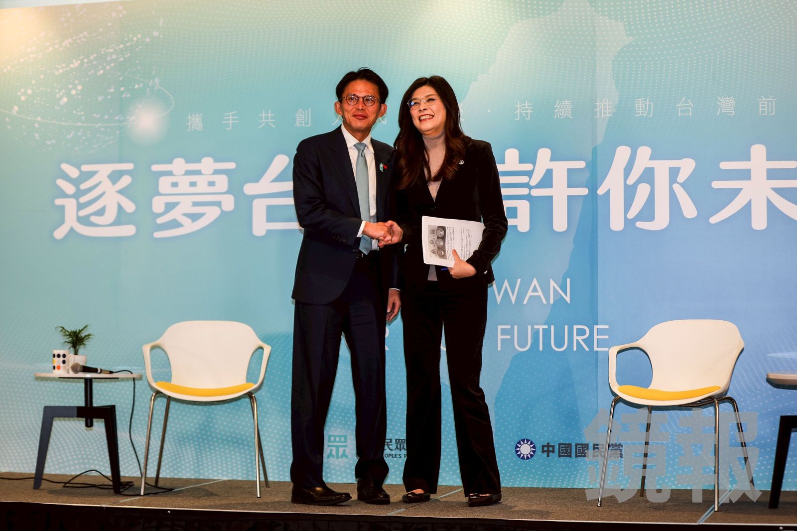 藍白推共同願景!鄭麗文喊「堅定完成2028政黨輪替」 黃國昌:將成台灣民主巨大一步