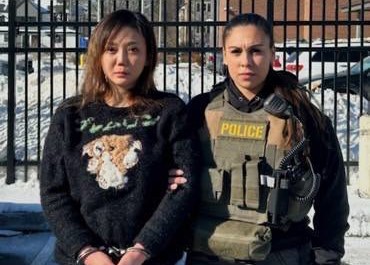 因毒品等案件被通緝的「太陽花女王」劉喬安，在美國落網將遭遣返。（翻攝移民暨海關執法局）