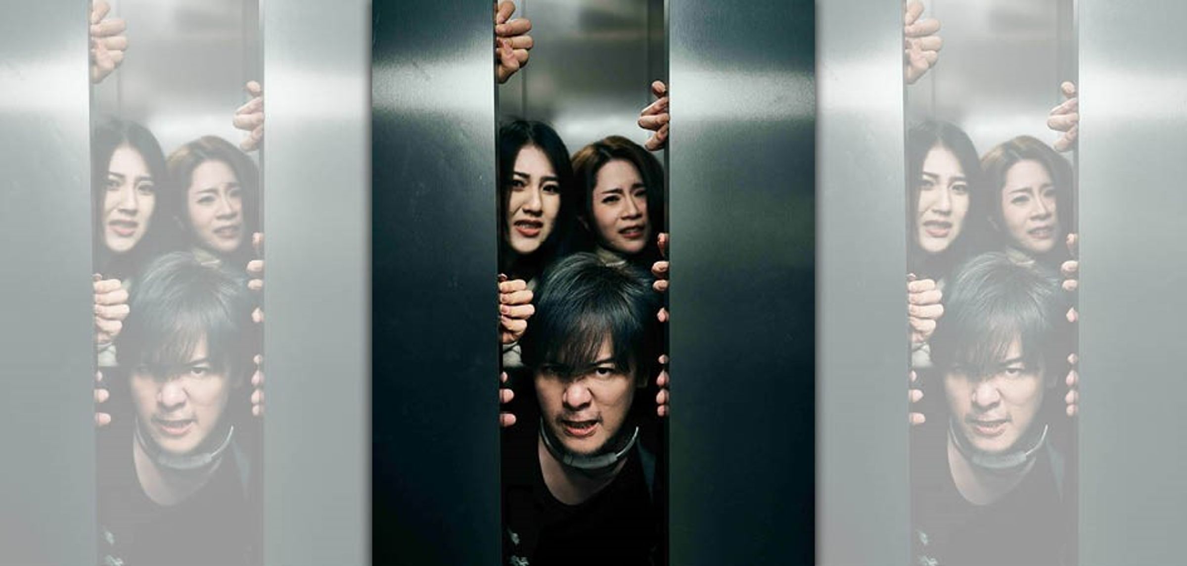 金志遙(原名林大晉)和直播主伶伶Ykiki 小毒藥JJ演出豎屏劇短片《RE:PLAYER重置玩家 》(17LIVE提供)