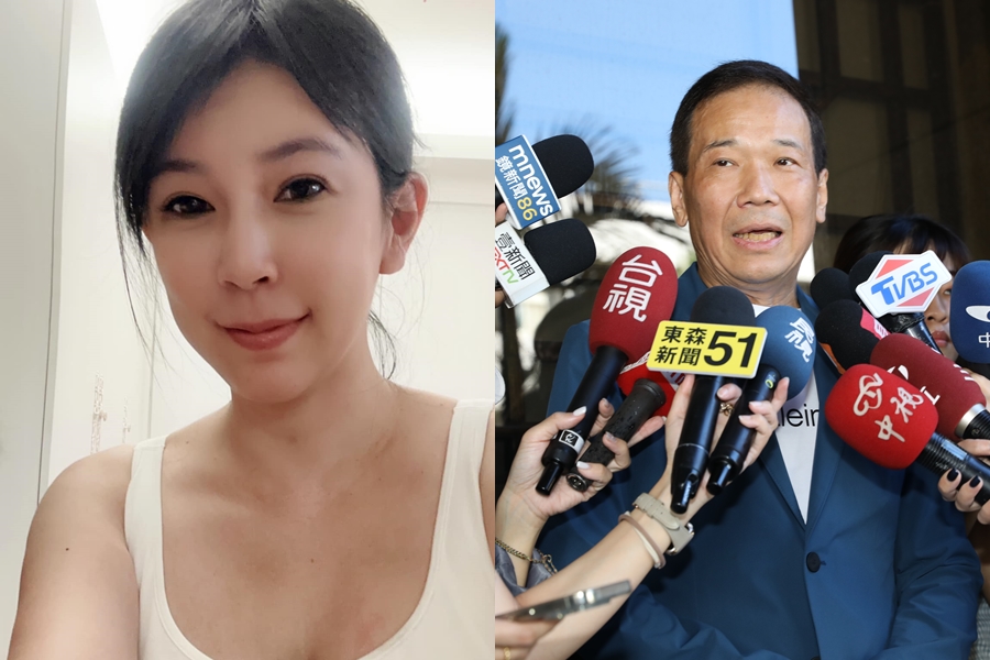 國民黨台北市議員鍾小平（右）日前遭爆疑似性騷民眾黨前桃園市議員候選人曾姸潔（左），不過他今日提告妨害名譽。（左圖翻攝自大姸的能源、建築、房地產手札臉書）