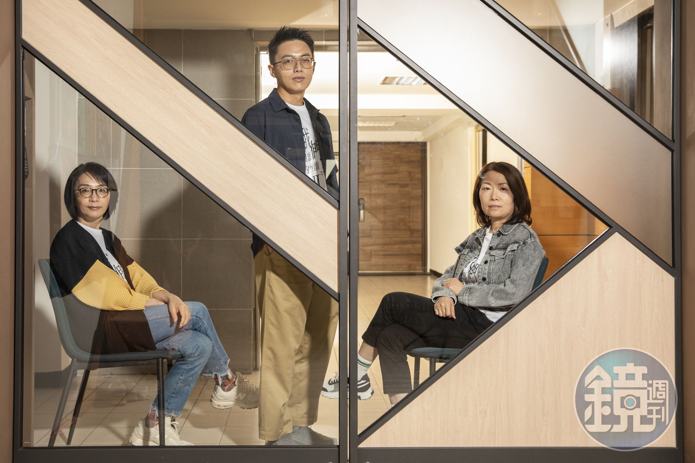 CATCHPLAY執行長楊麗貞（右）主導海外平台銷售，促成與Amazon Prime Video合作，左起為製作人林昱伶和導演林君陽。