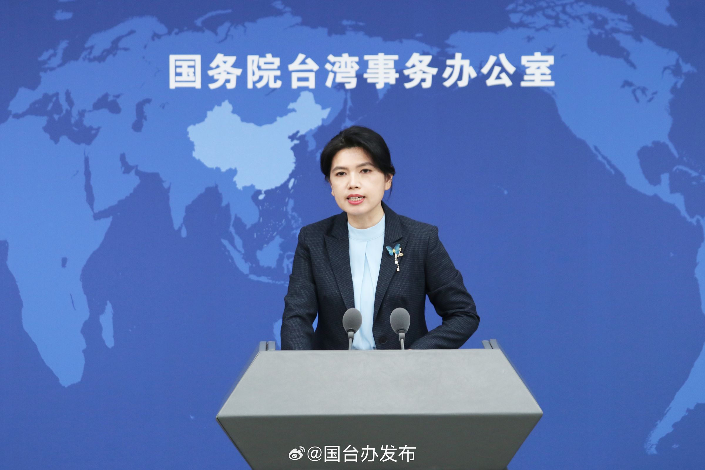 國台辦發言人朱鳳蓮今回應,同性申請結婚登記不符合大陸法律規定。(翻攝自國台辦微博)