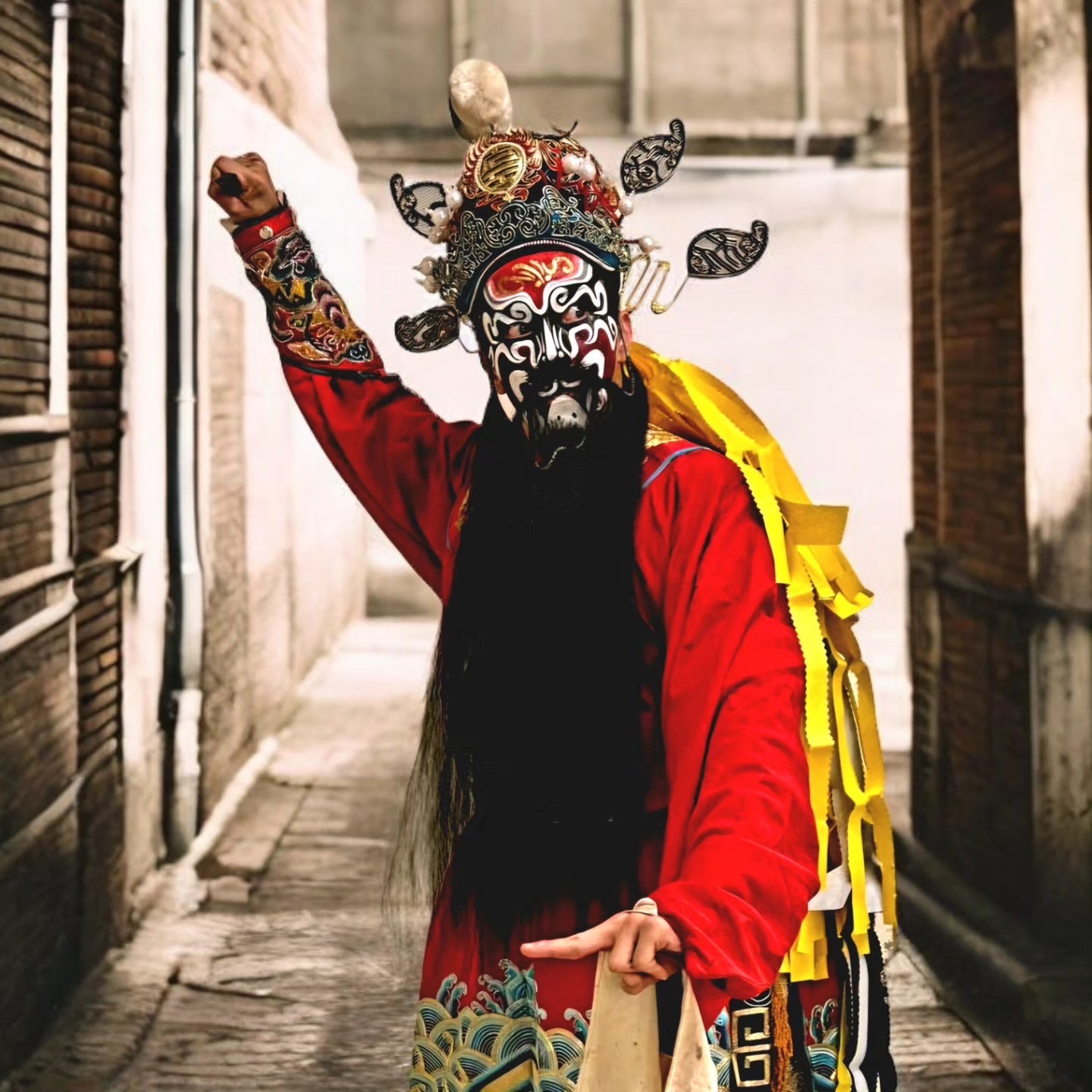 龍語申在天道完結篇扮鍾馗戰戰兢兢。(三立提供)