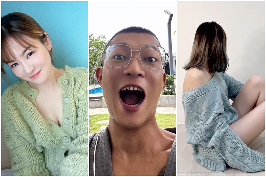 網紅鳳梨（中）、馮語婷（右）隔空開戰，陳沂（左）也加入戰局。（翻攝自馮語婷、鳳梨、陳沂臉書）