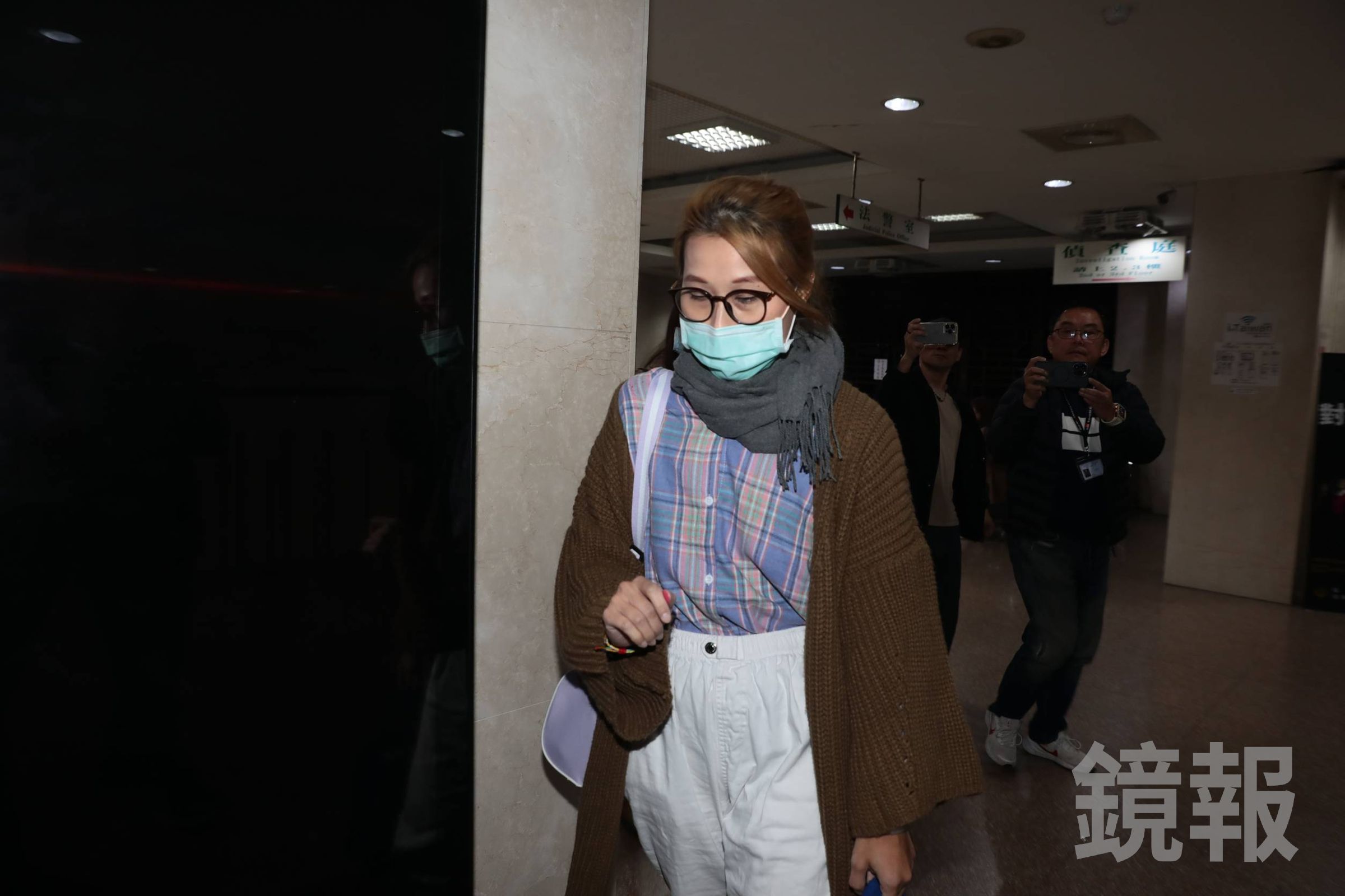 謝幸恩12日以被告身分被約談。（鏡報林煒凱）
