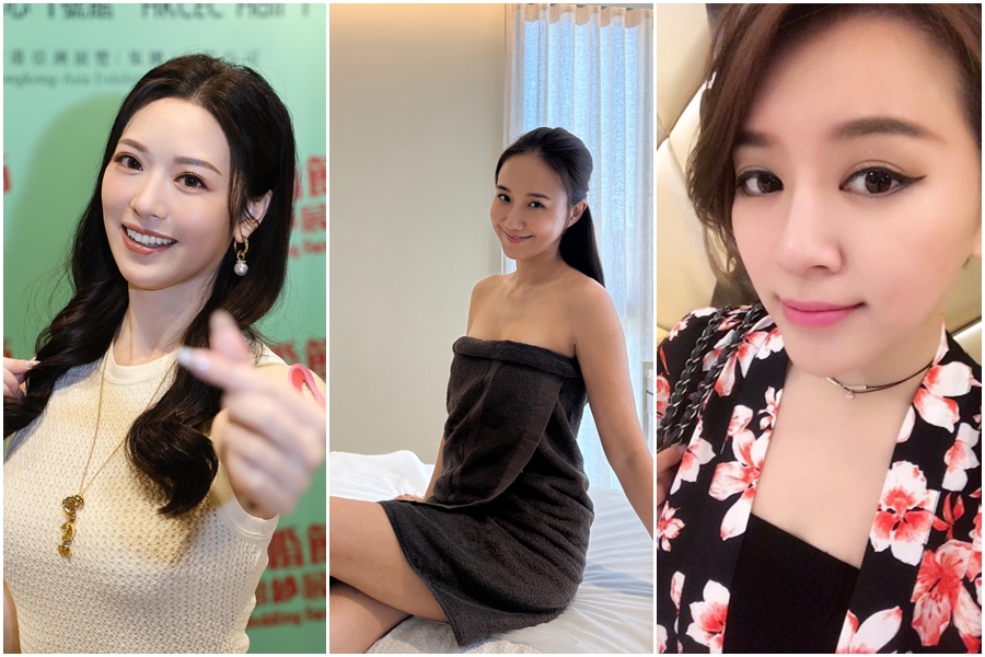 不少女星和男友同居而鬧情變。圖為香港小姐冠軍馮盈盈（左起）、何妤玟、李妍瑾。（翻攝自臉書）