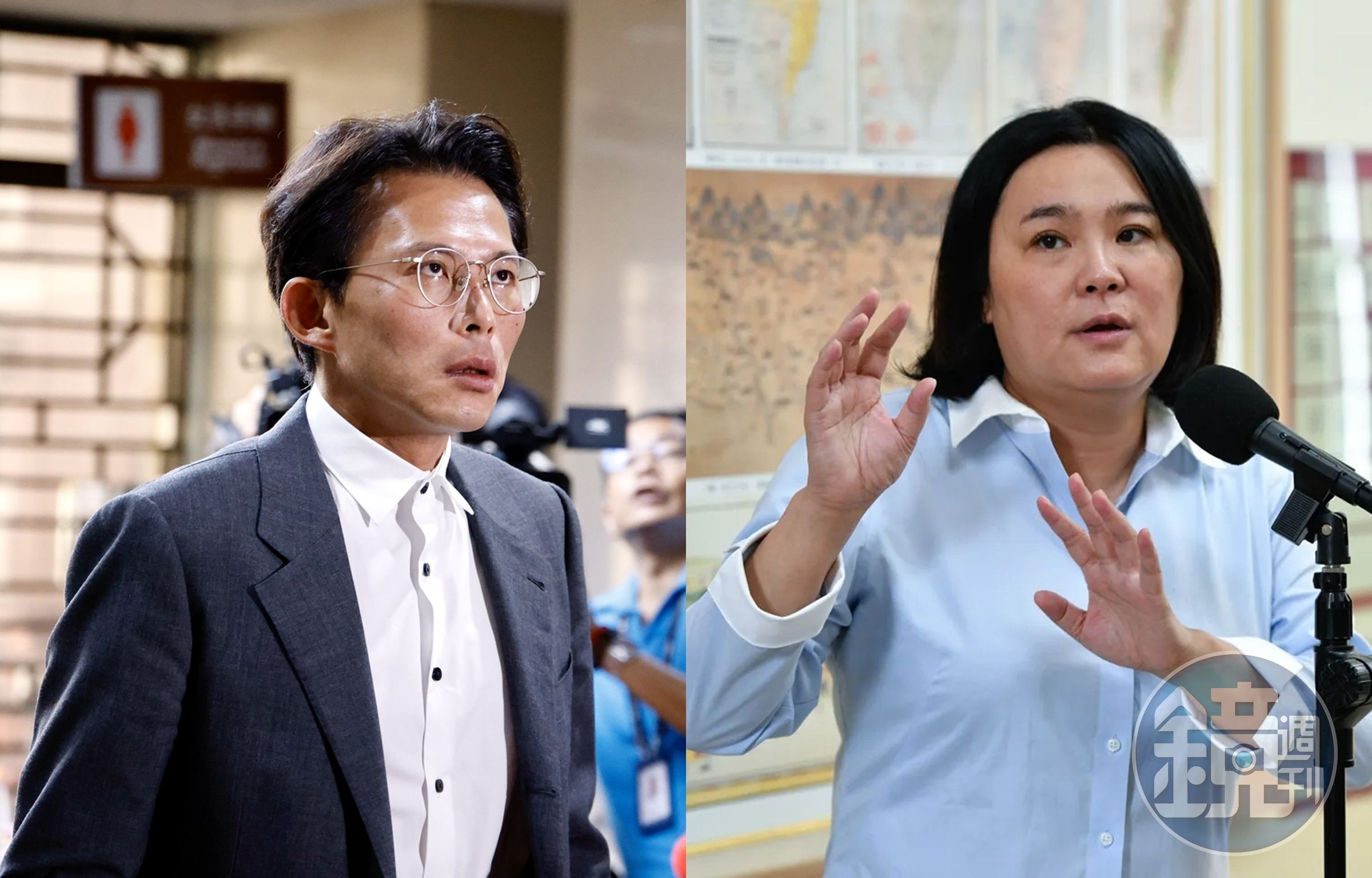 民眾黨主席黃國昌與國民黨立委陳玉珍修法不同調。(本刊資料照)