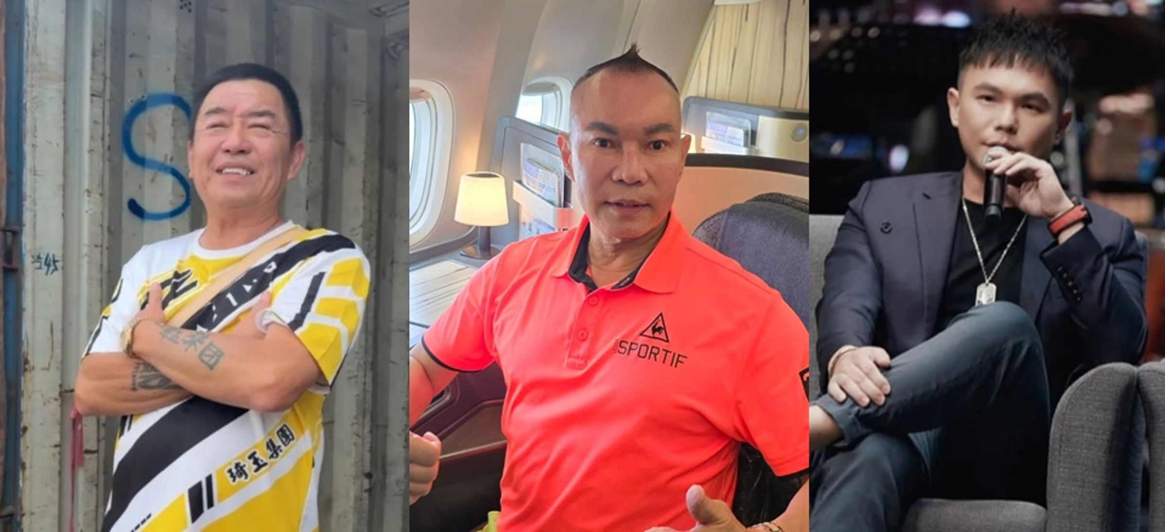 鄉民比較「吊車大王」、「廖老大」與「超哥」三位網紅的財力,多數一致認為吊車大王最有錢。(翻攝自臉書D2 Racing Sport、臉書粉專「超派人生」、胡漢龑臉書)