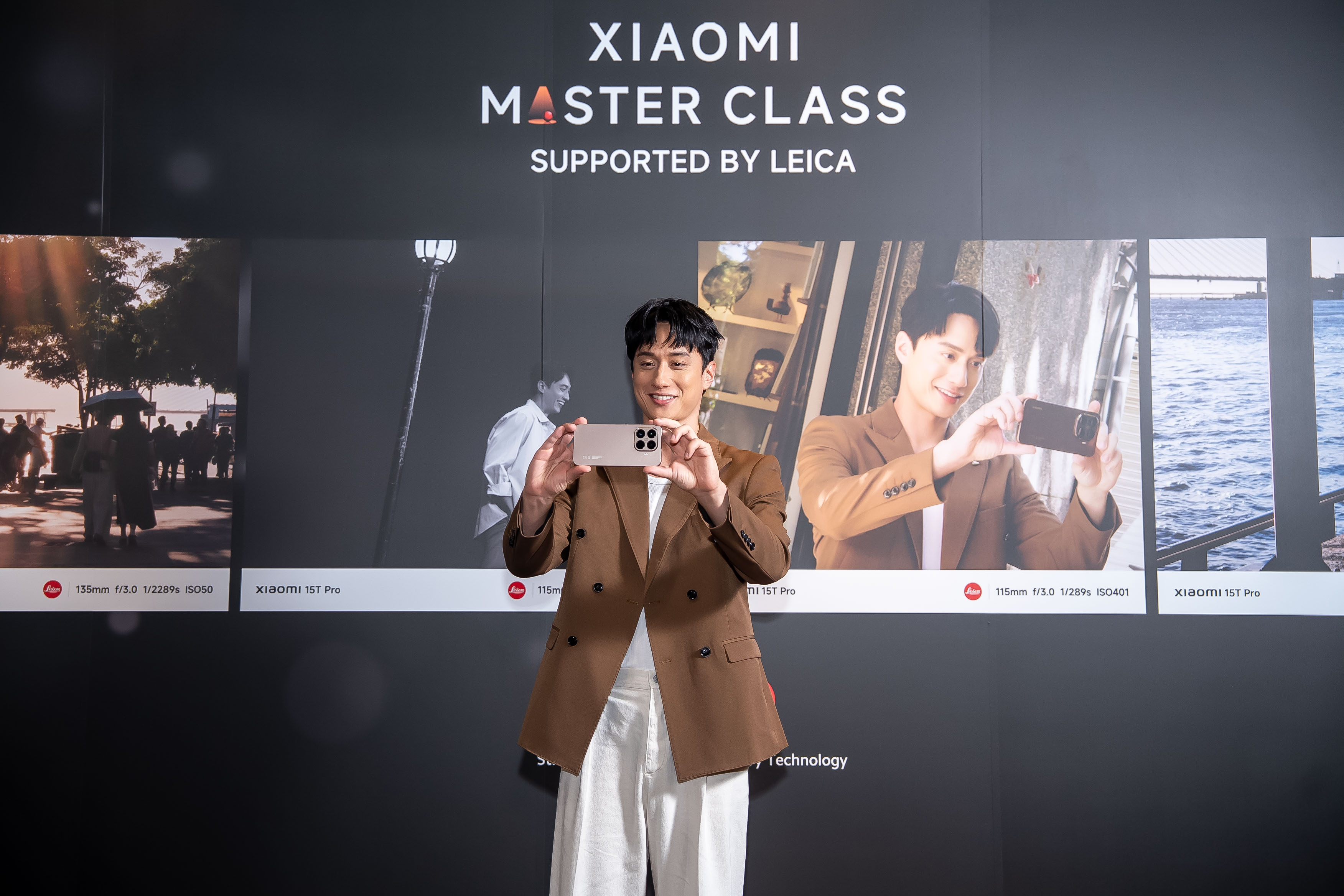 劉俊謙出席手機代言活動，坦言手機裡最多的就是為女友拍的美照。（小米台灣提供）