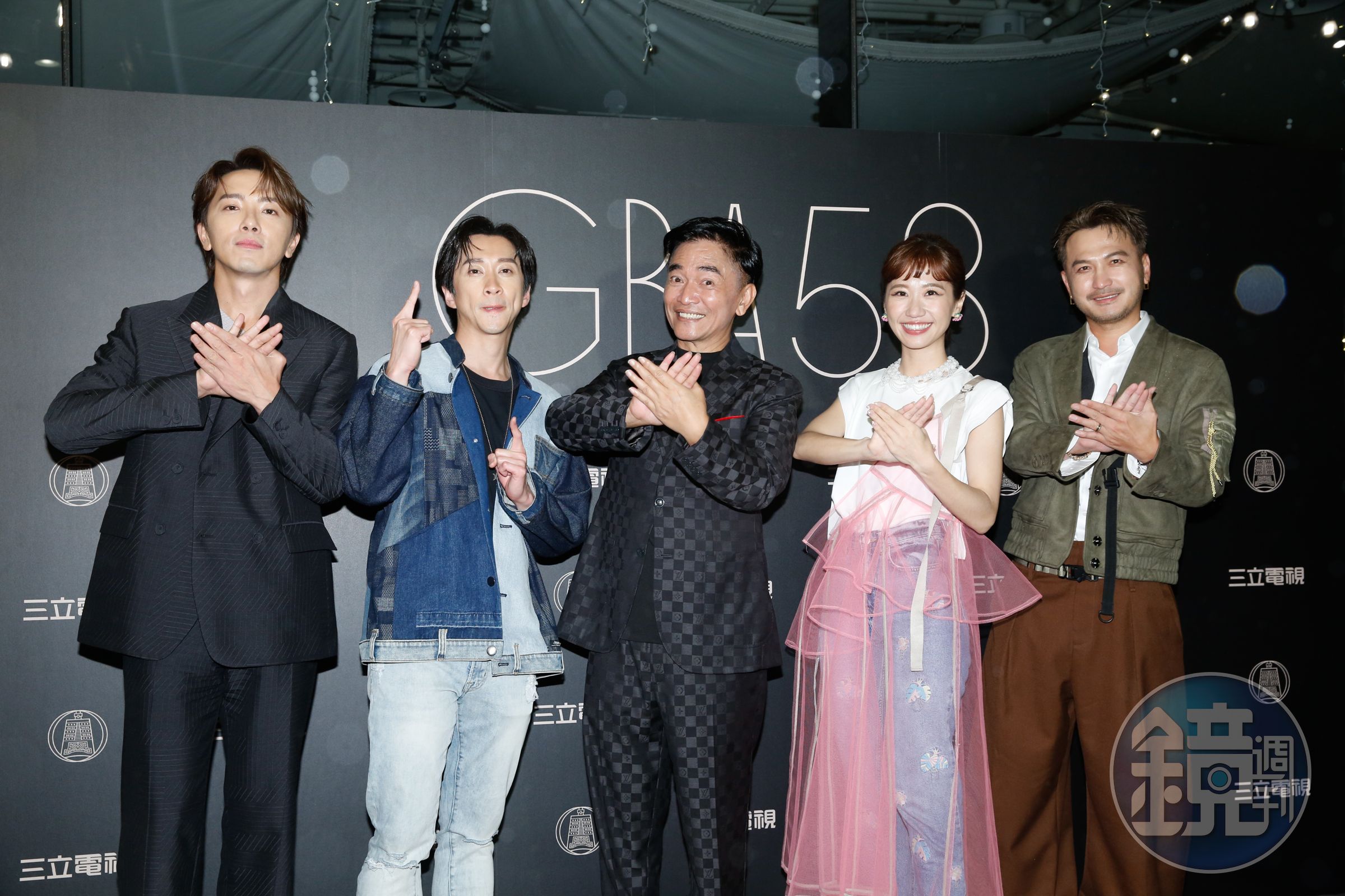 吳宗憲、Lulu、陳漢典、KID、坤達出席三立金鐘慶功宴。