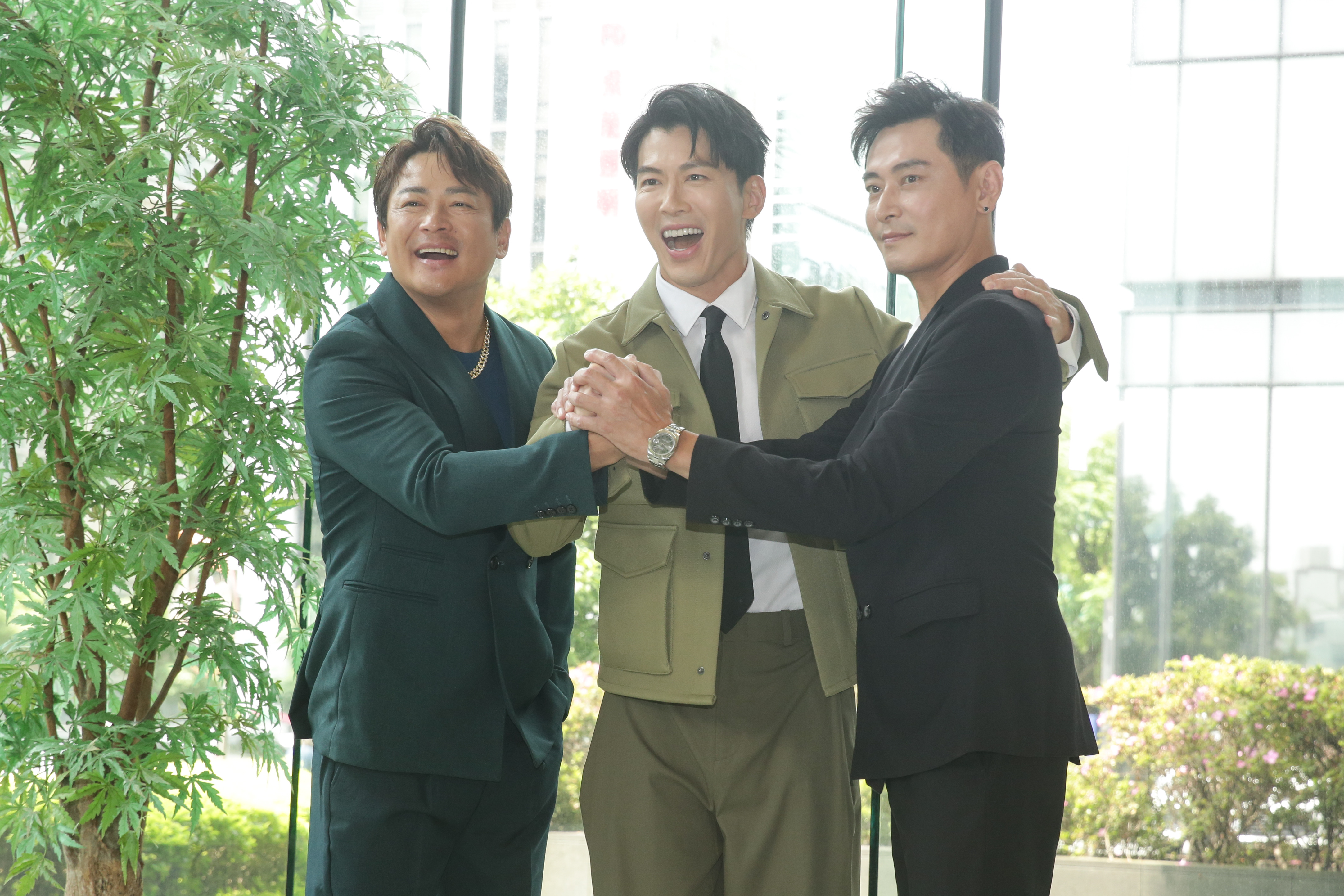 黃少祺、江宏恩、陳冠霖今為三立新八點檔《願望》造勢。