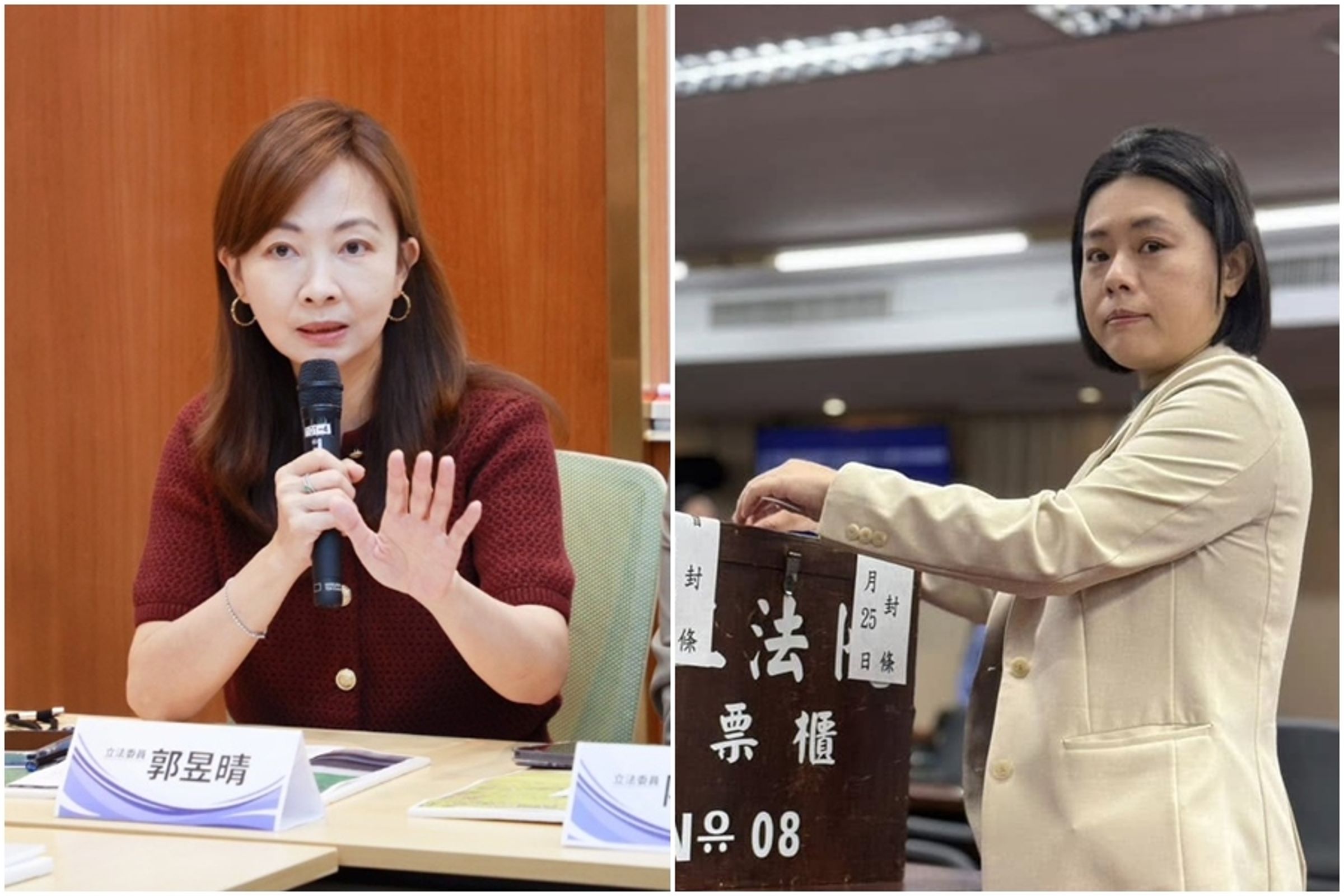 邱若華遭控收割政績竟回「不會一般見識」，郭昱晴表示，「刷新我三觀了」。（翻攝自郭昱晴、邱若華臉書）