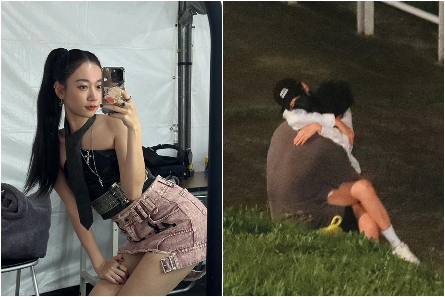 吳卓源3月份曾遭本刊直擊與當時仍有女友的男星朱軒洋在河濱公園露天親熱，神隱2個月的她今（3日）在IG更新近況。（左圖翻攝自IG juliawu94，右圖為本刊資料照）