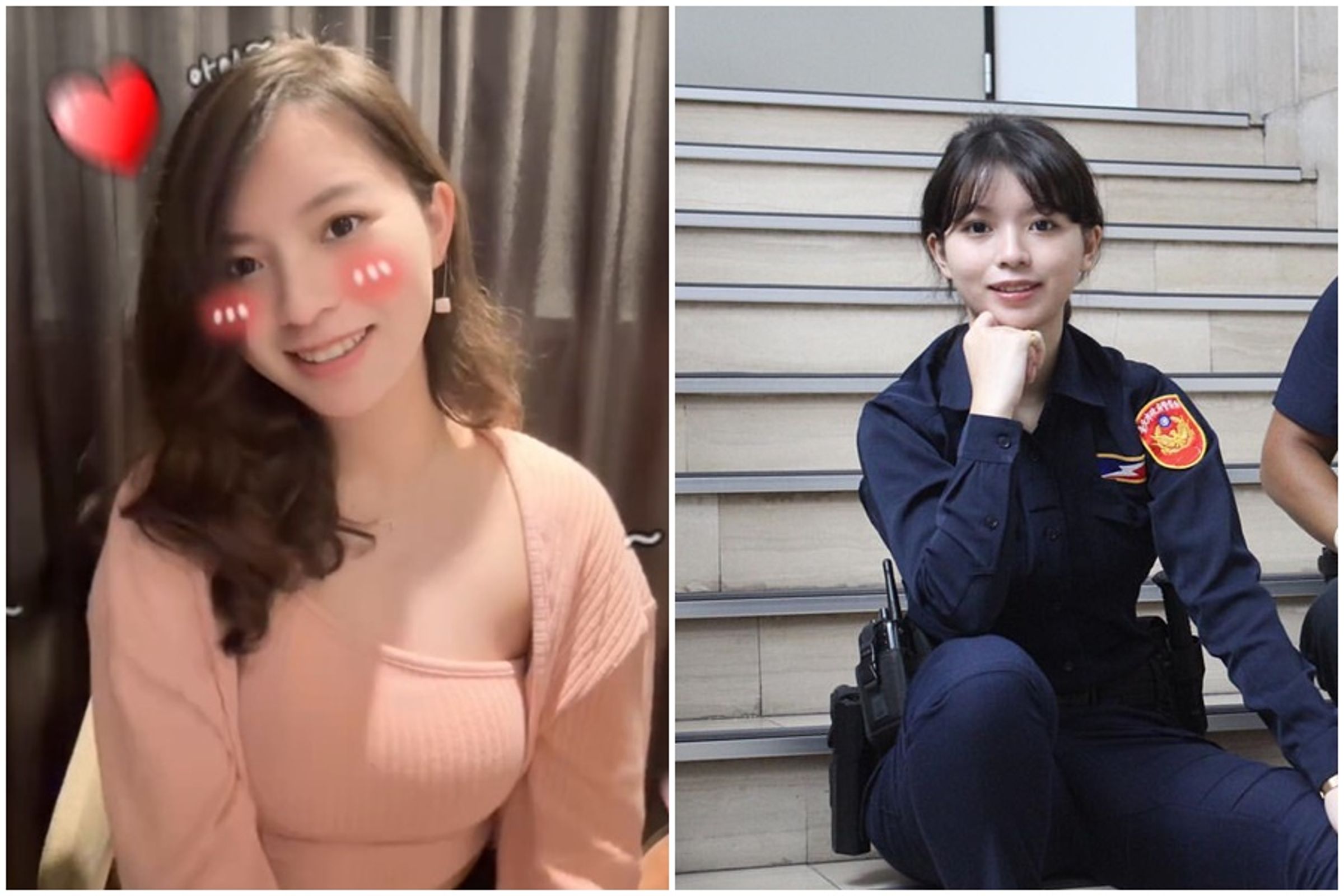 「警界鄧紫棋」許于婕受邀拍攝防範交友詐騙宣導影片,成功引起討論。(翻攝自豐原警好讚臉書、許于婕IG)