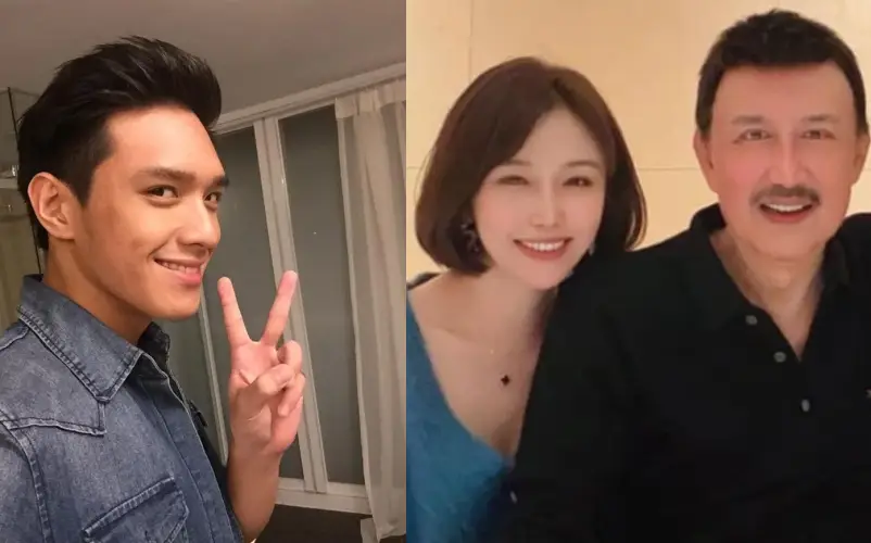 李銓（左）早年參與棒棒堂男孩成名，當年人氣極高。過去曾與余天（右）女兒余筱萍（中）談姐弟戀。（翻攝自臉書）