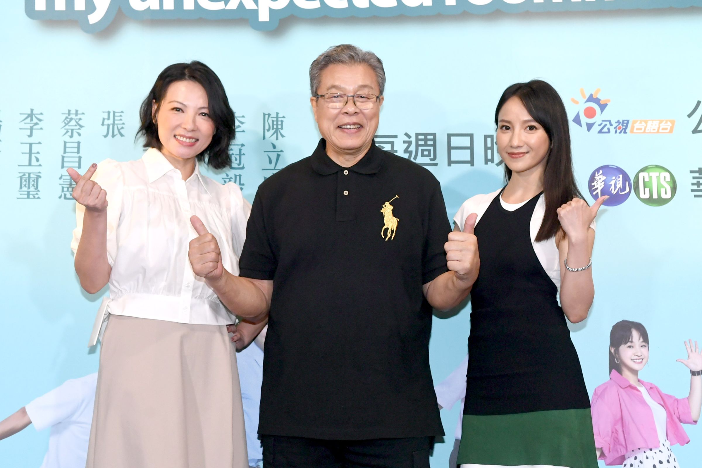 楊烈今天出席新戲記者會,提到海砂屋案官司在進行中。(華視提供)