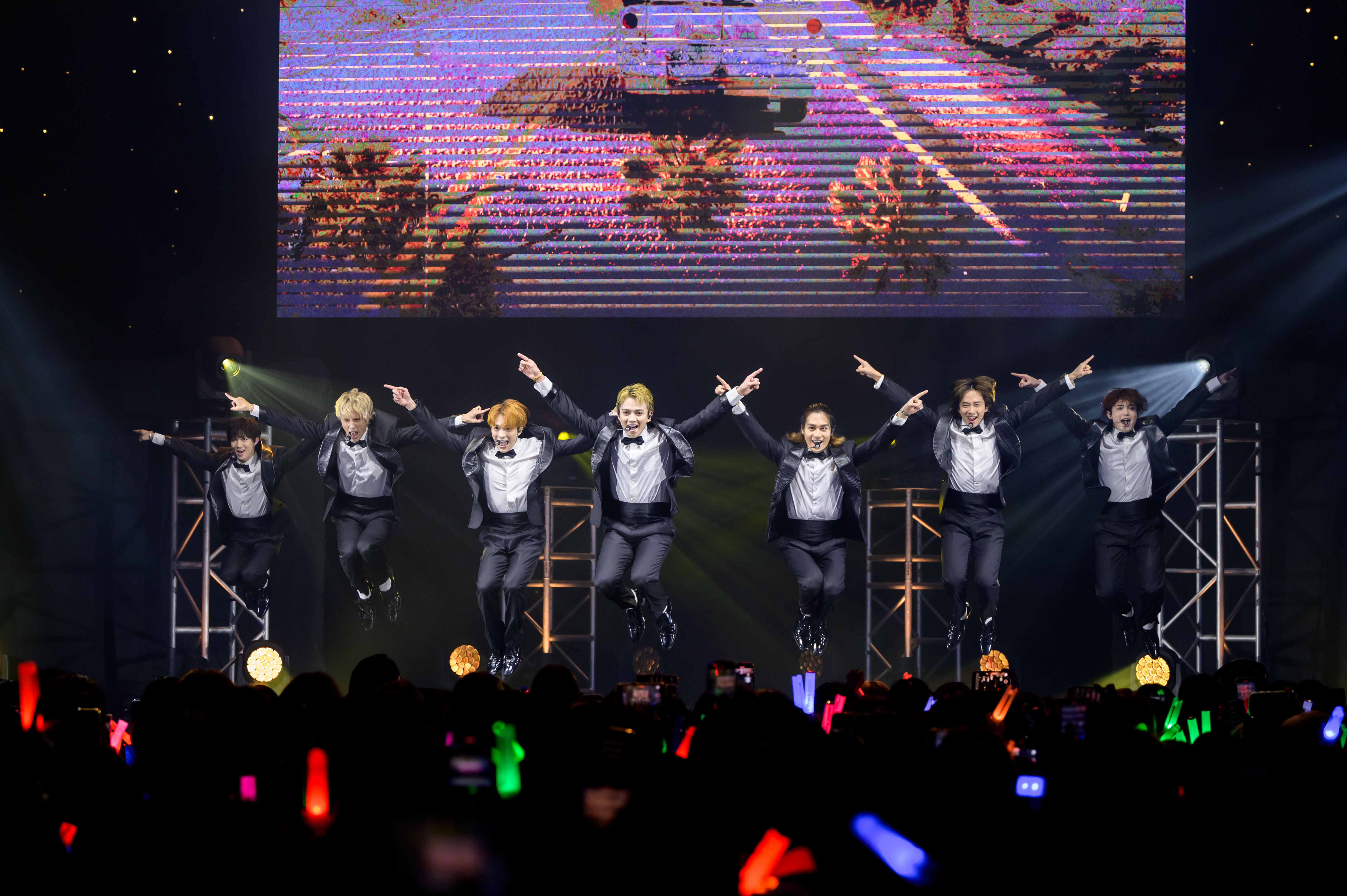 星達拓男團Travis Japan在台北舉辦兩場演唱會,帥翻4,000名粉絲。(大鴻藝術BIG ART、環球音樂提供)