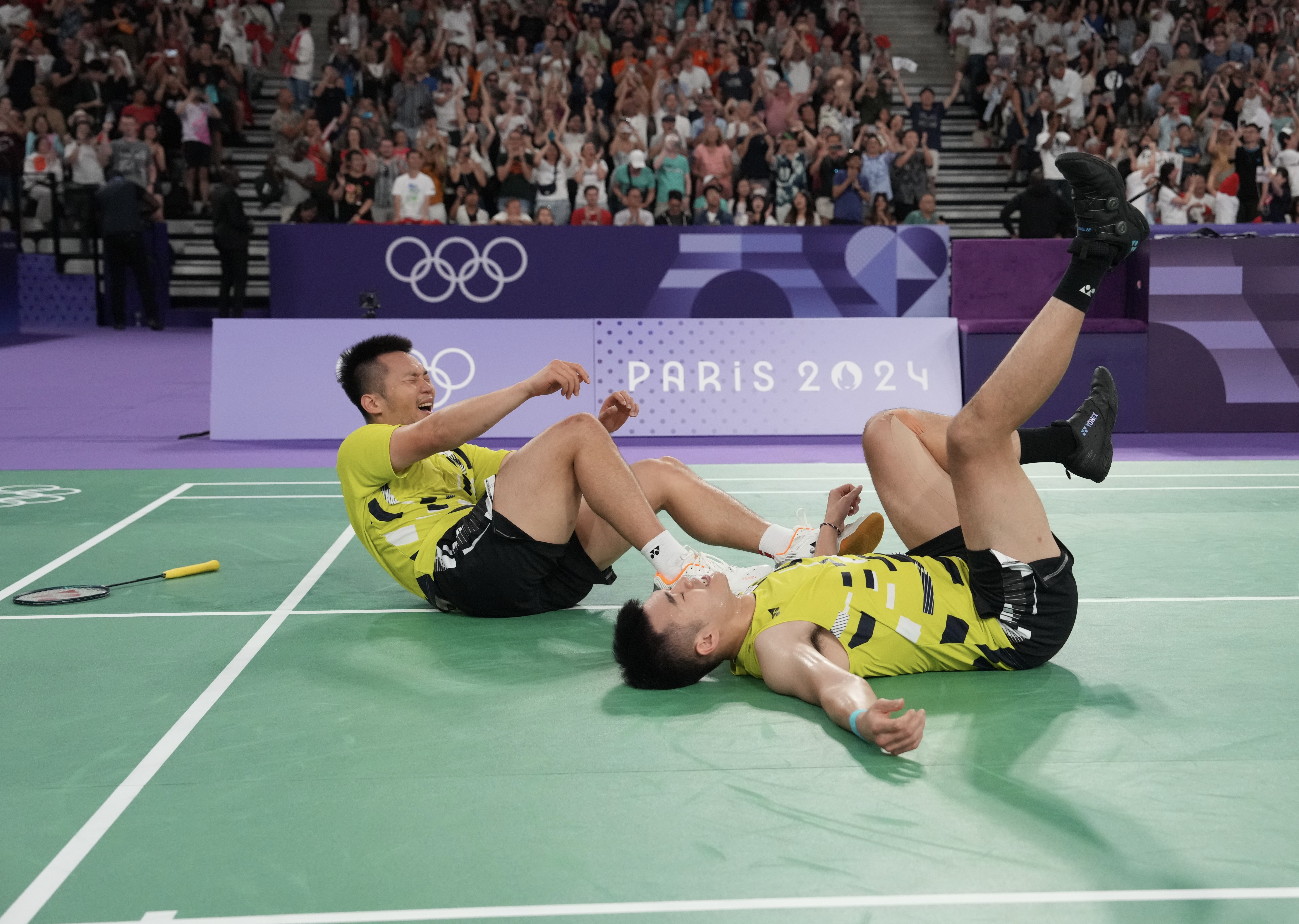 我國黃金男雙「麟洋配」連續兩屆奧運在羽球男雙項目奪金。（中華奧會提供）