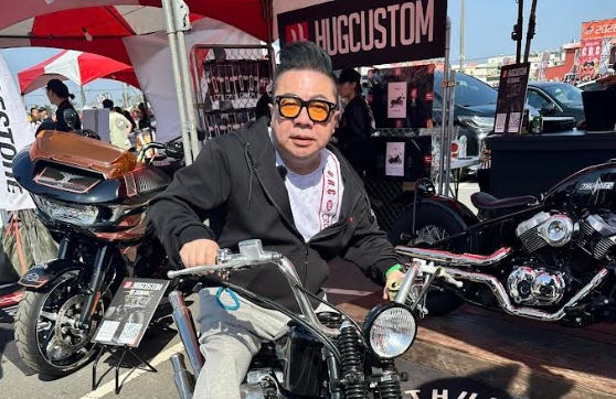 董至成在社群分享自己參加第21屆CRC全國美式機車大會師。(臉書)