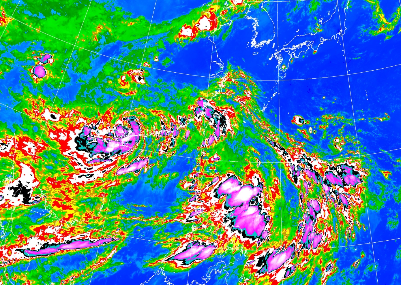 專家吳德榮今天透露，「熱帶系統」預計25日北轉侵台機率。（中央氣象署提供）