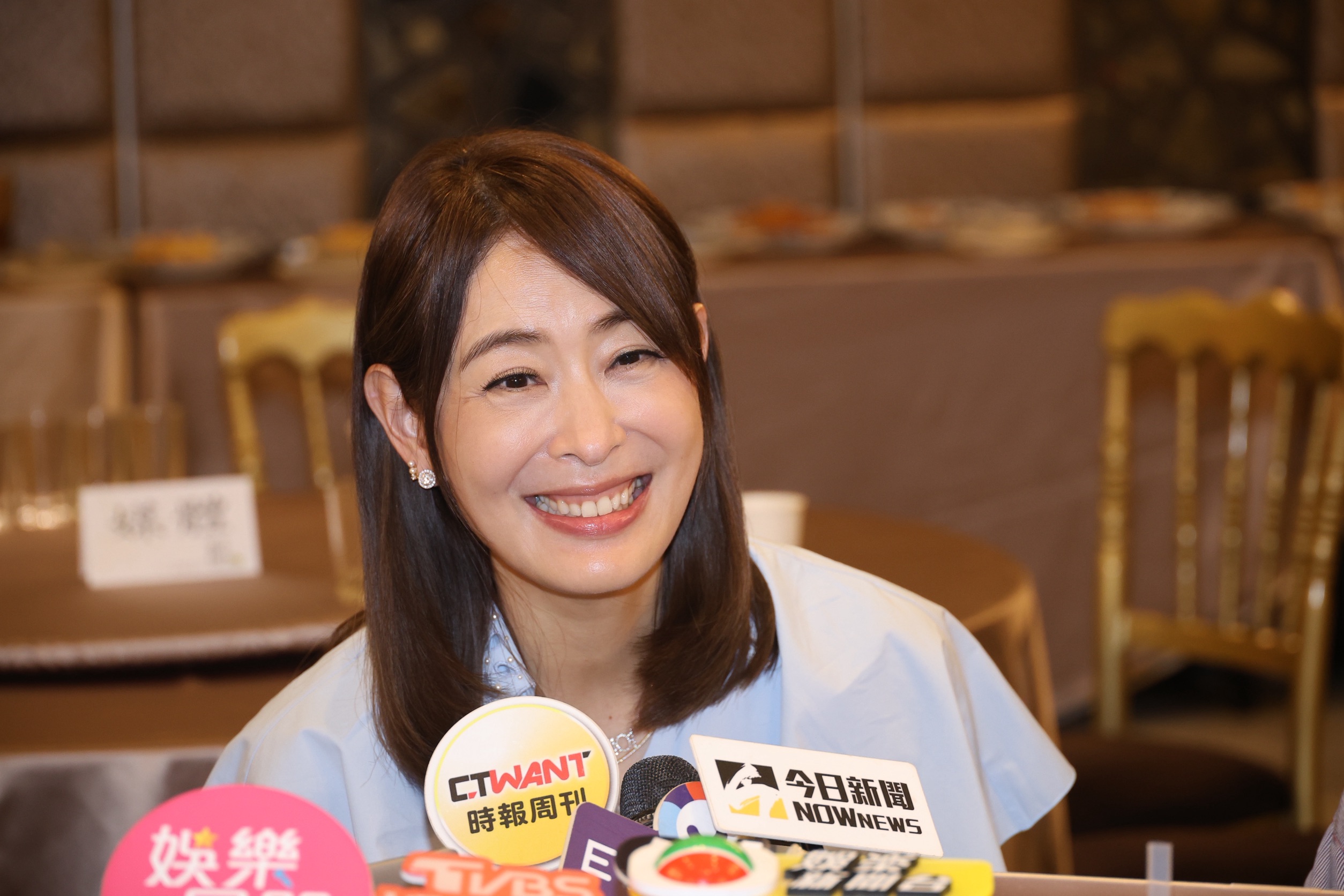 賈永婕今現身基金會發表年度計畫。（基金會提供）