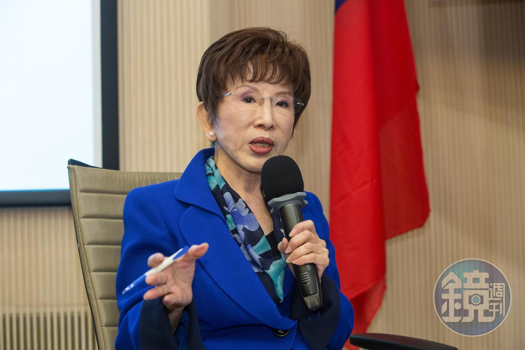 國民黨主席朱立倫有意啟動組織改造，前主席洪秀柱6日隔空向朱喊話：「慎重處理，誠心祝福。」（本刊資料照）