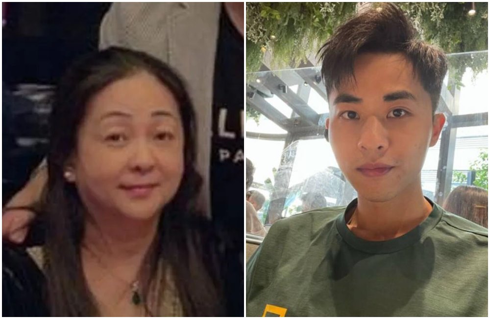 李瑞香（左）誤導警方辦案，協助兒子鄺港智（右）躲避追查。（網路照片）