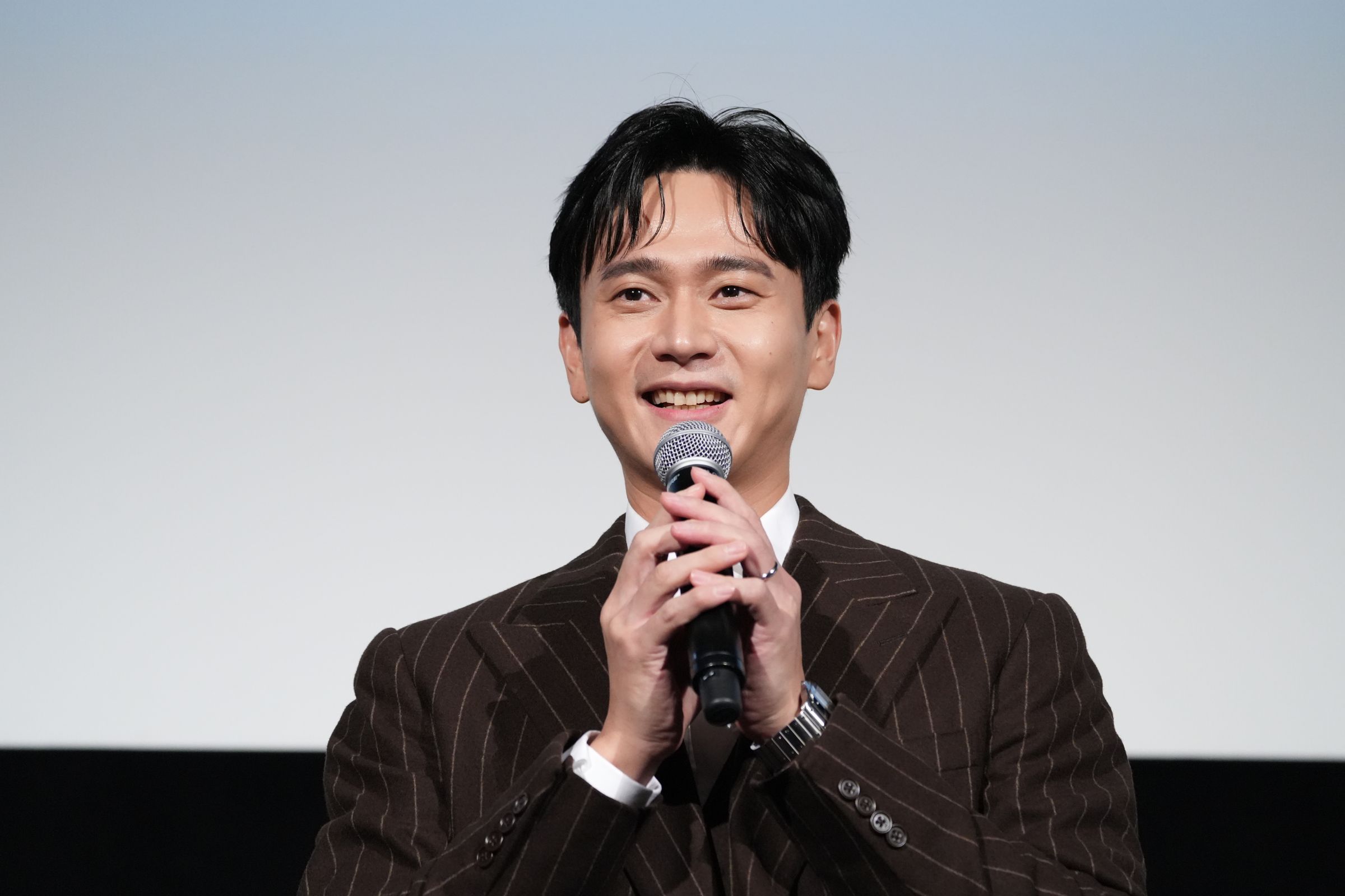 劉冠廷在東京影展首次欣賞主演電影《老狐狸》，自曝邊看邊偷偷拭淚。（東京國際影展提供）