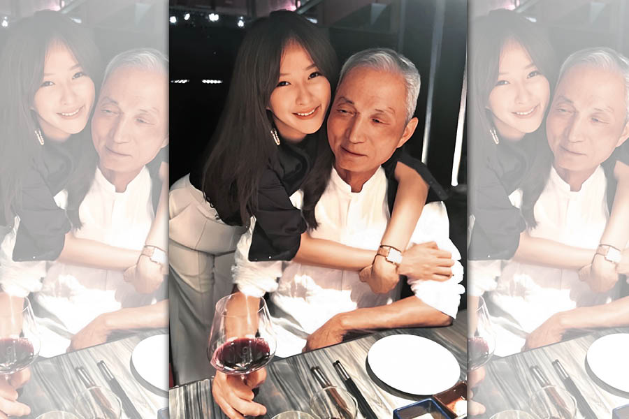 朱國榮（右）棄保潛逃海外，涉嫌協助他逃亡的女友宣宣（左）一家人都遭法辦。（讀者提供）