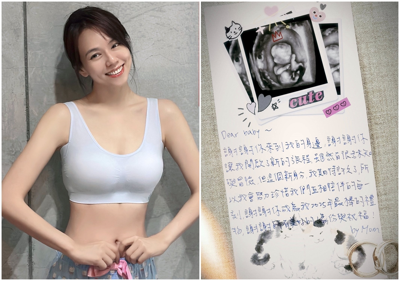 夏于喬今突然宣布懷孕喜訊，她還大方曬出寶寶超音波照片。（翻攝自夏于喬臉書）