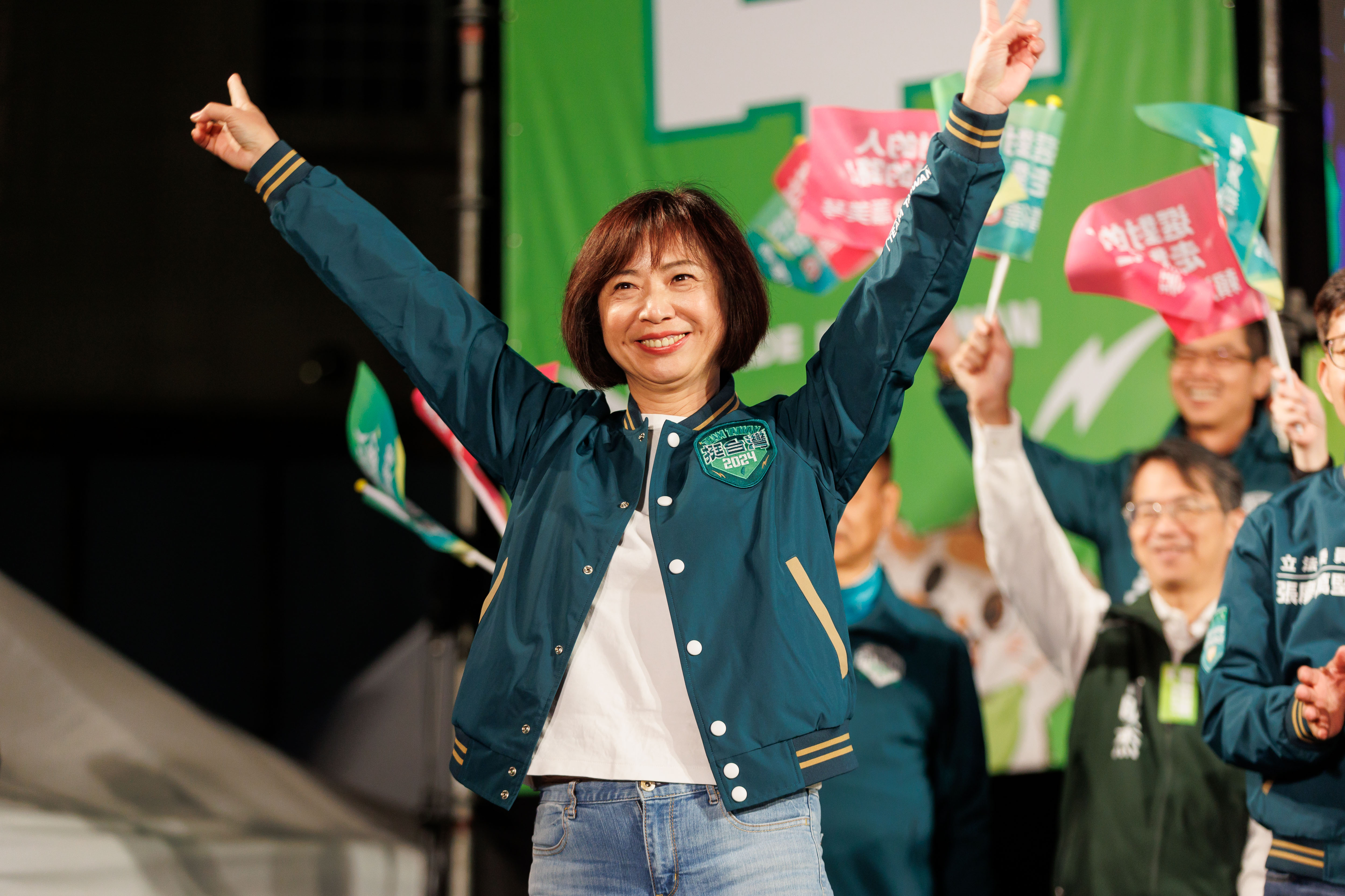 民進黨拍板綠委何欣純出戰台中市長。（賴清德團隊提供）