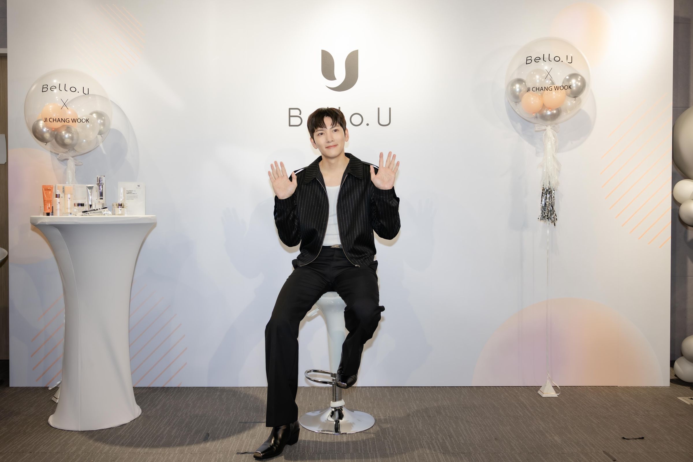 池昌旭首度以Bello.U品牌代言人的身分來台。（Bello.U提供）