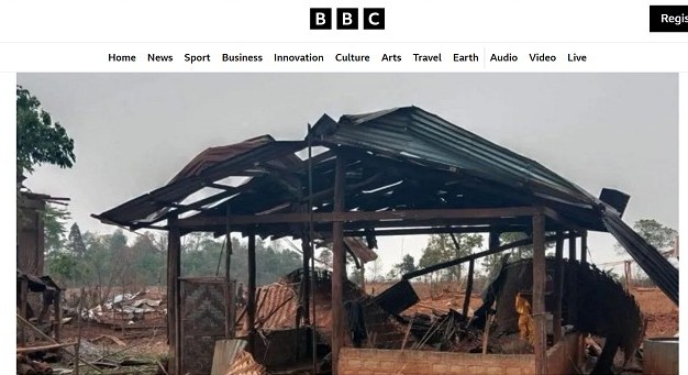 救災不是首要任務！驚傳軍政府持續轟炸村莊。（翻自BBC網站）