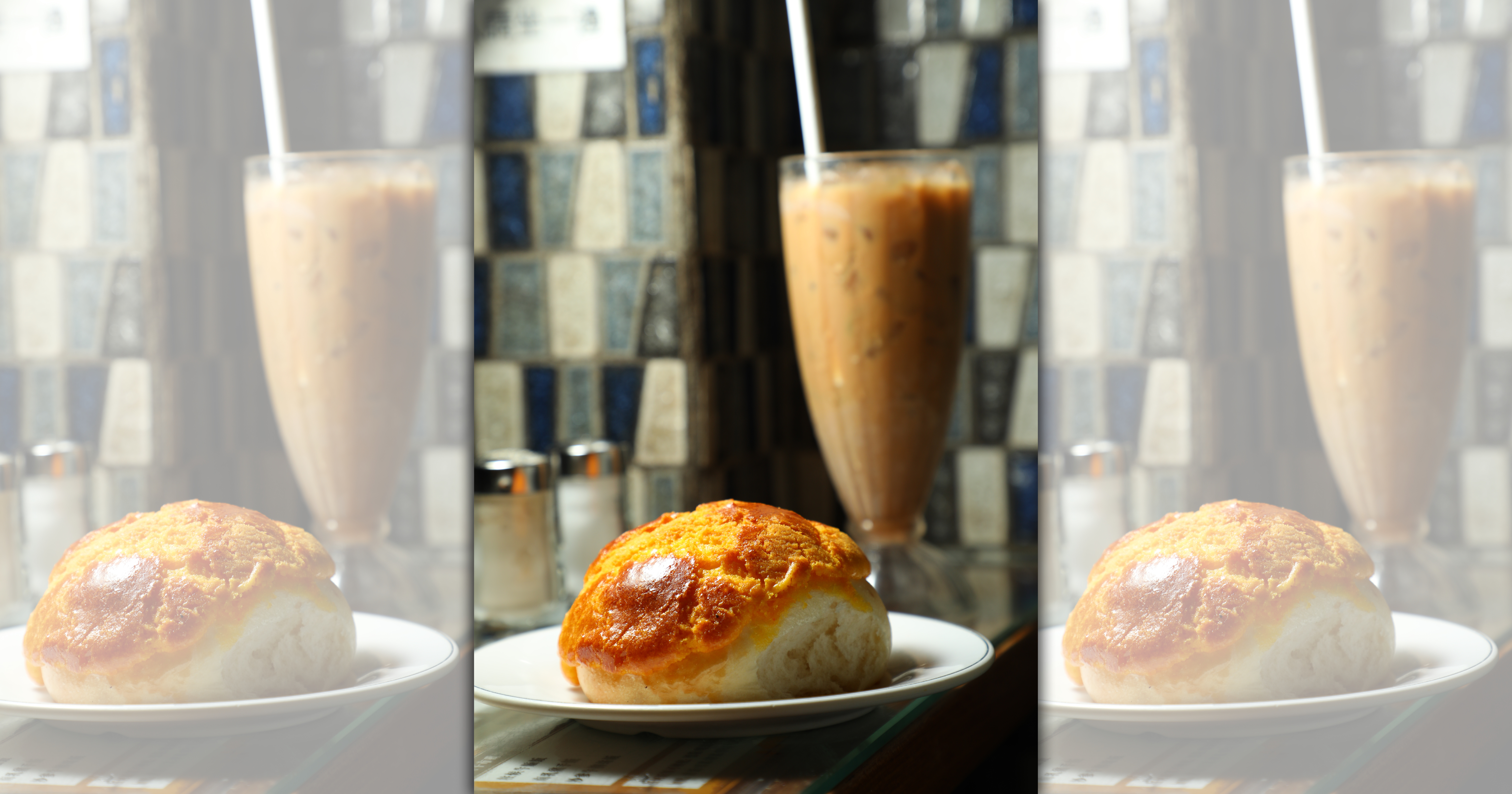 熱呼呼上桌的「金獎菠蘿油」，是冰與火的完美組合。（港幣17元／份）