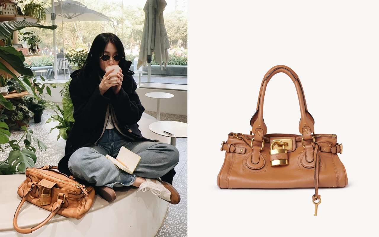 陳綺貞同款的Chloé Paddington野馬棕鎖頭包。NT$89,900（Chloé提供）