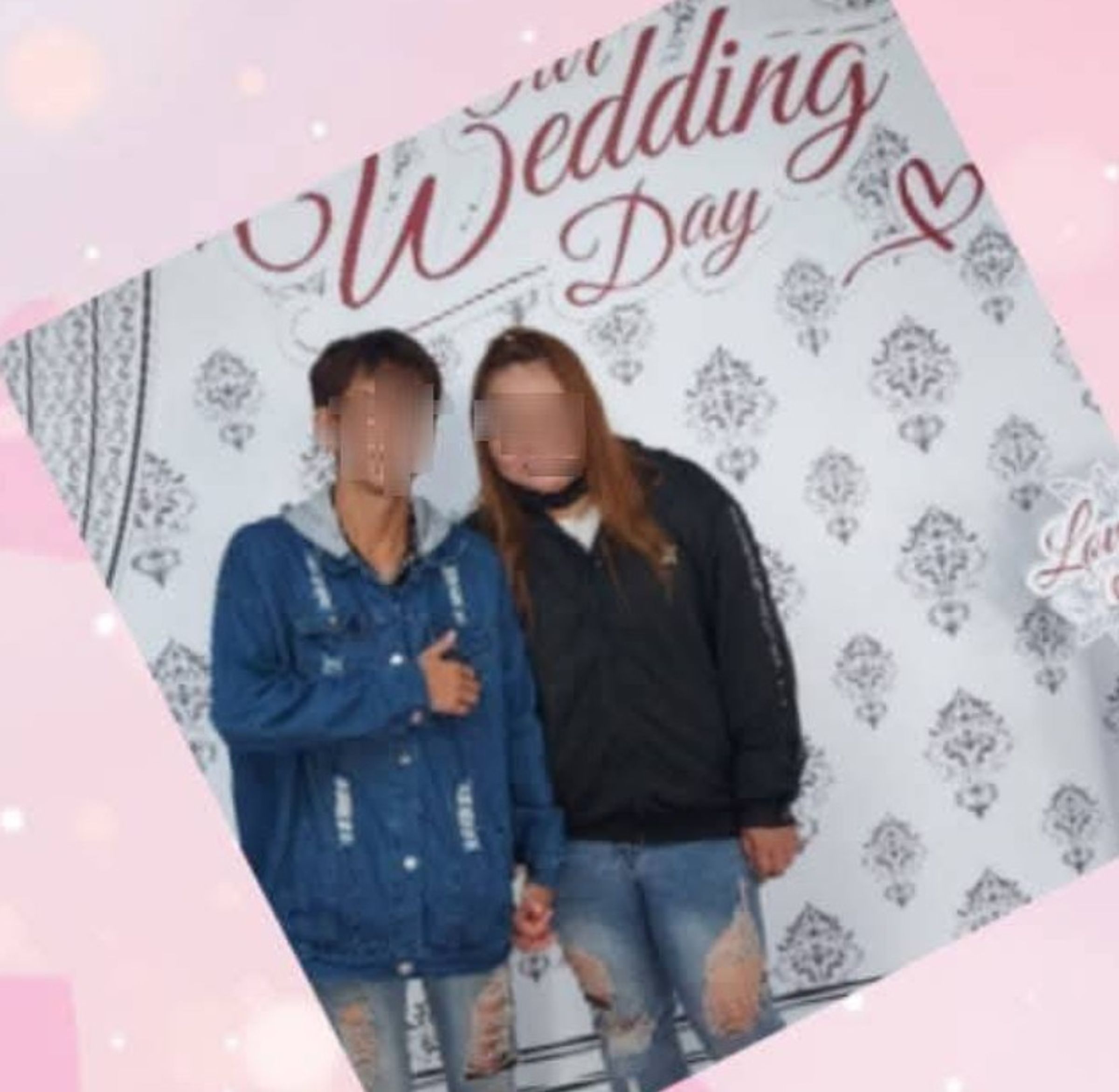 林女與邱男曾經的甜蜜結婚照。(翻攝邱男臉書)