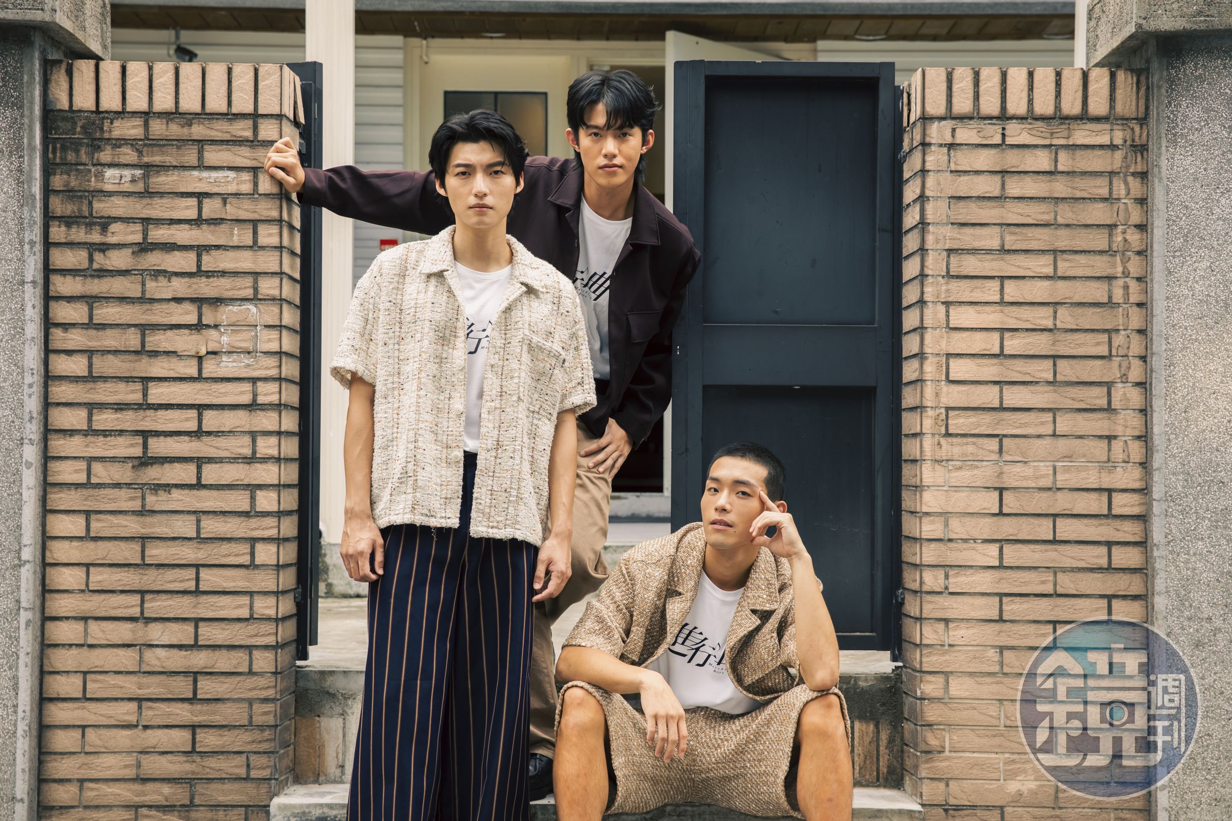 年齡相仿的劉育仁、牧森、余杰恩一起拍攝《進行曲》,練習過程培養出革命情感。