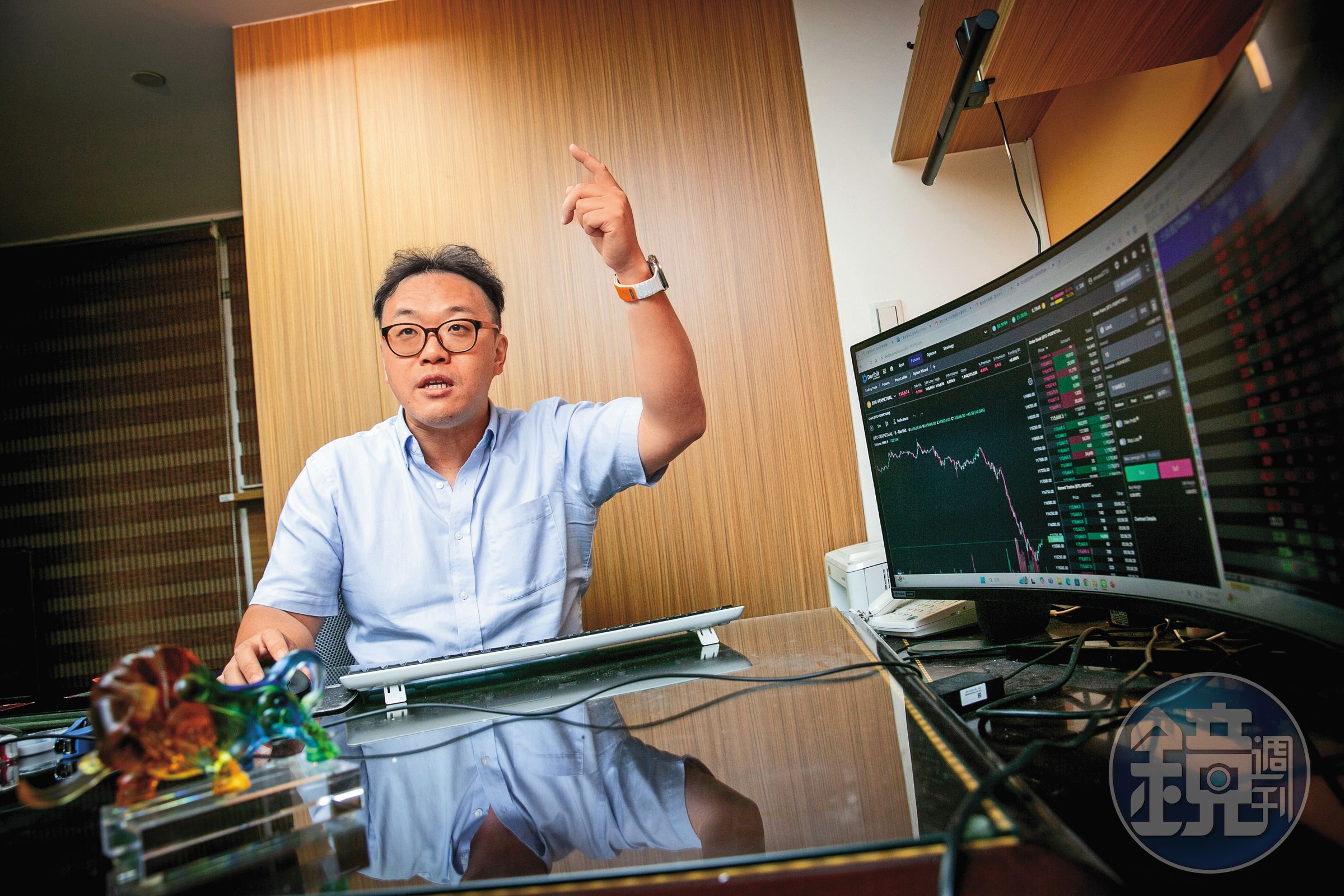吳牧恩是台灣量化交易協會創會理事長，私下也是熱衷實戰交易的投資人。