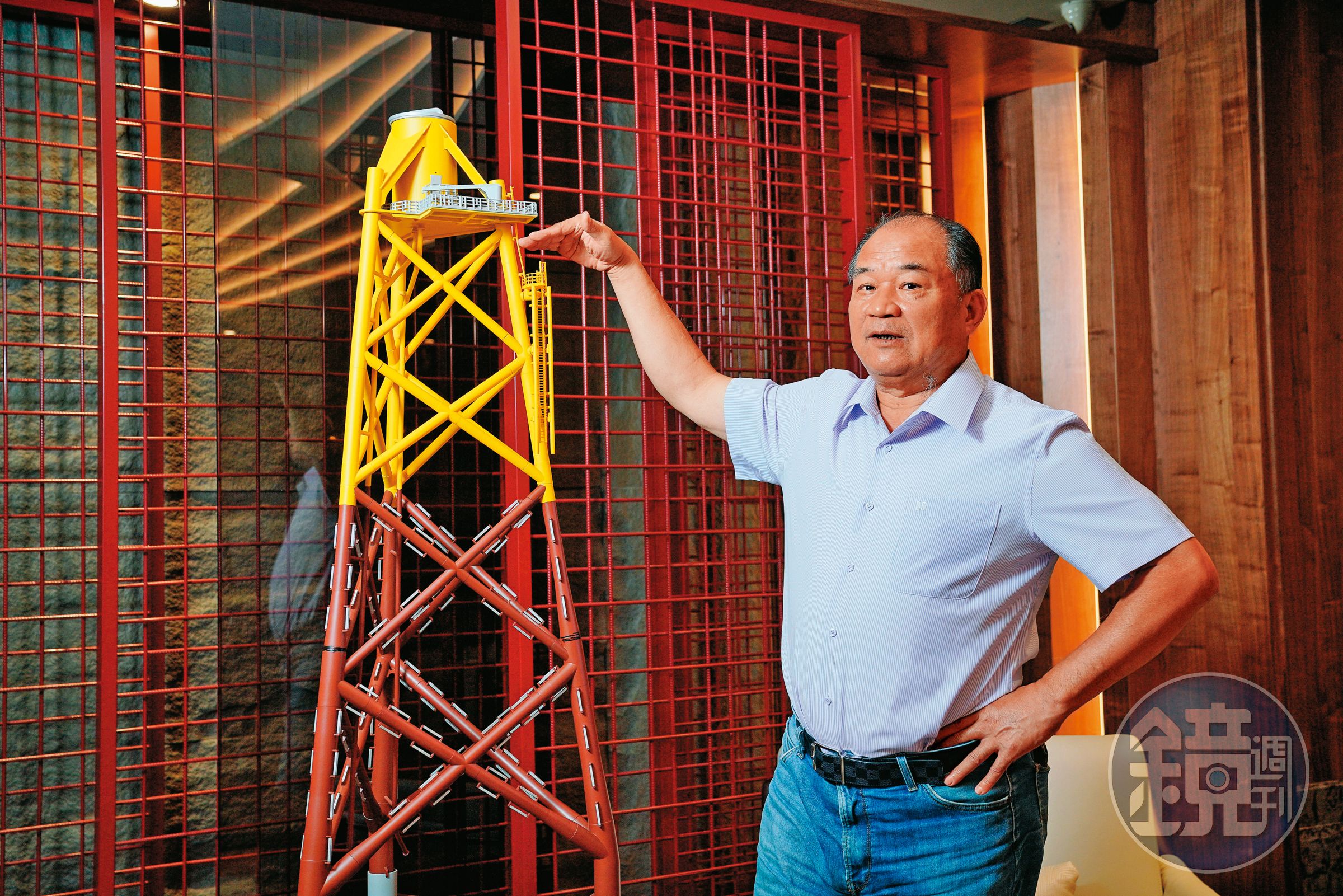 世紀鋼集團董事長賴文祥憑著過人的膽識與遠見,率先卡位風電水下基礎產業,搶下國內龍頭寶座。