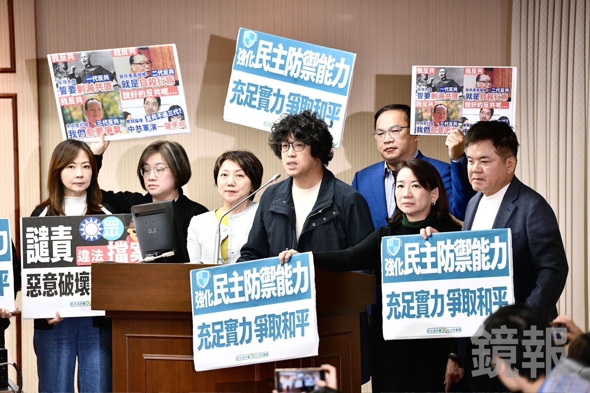 立法院程序委員會今日開會,藍白憑藉人數優勢,第五度封殺政院提出的1.25兆元國防預算。(鏡報李智為)