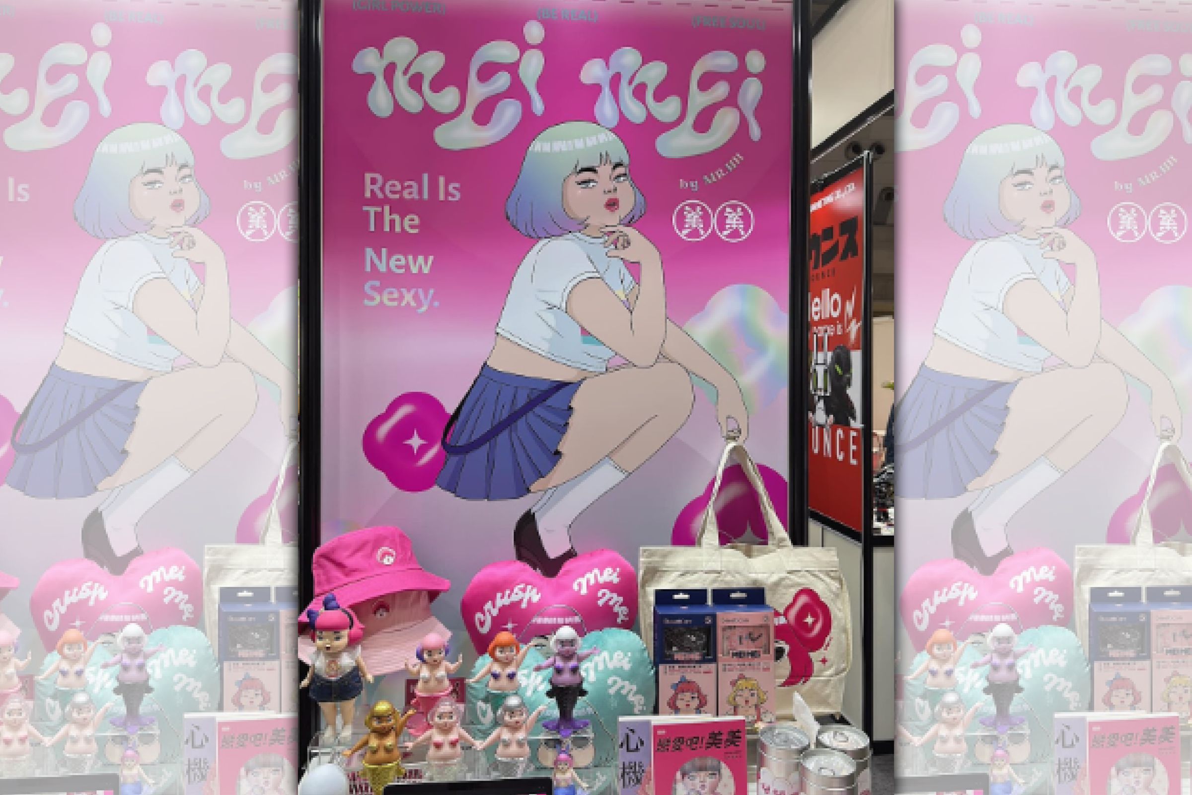 美美今年6、7月入選日本、韓國授權展台灣館的原創角色。(沿途創意媒體提供)