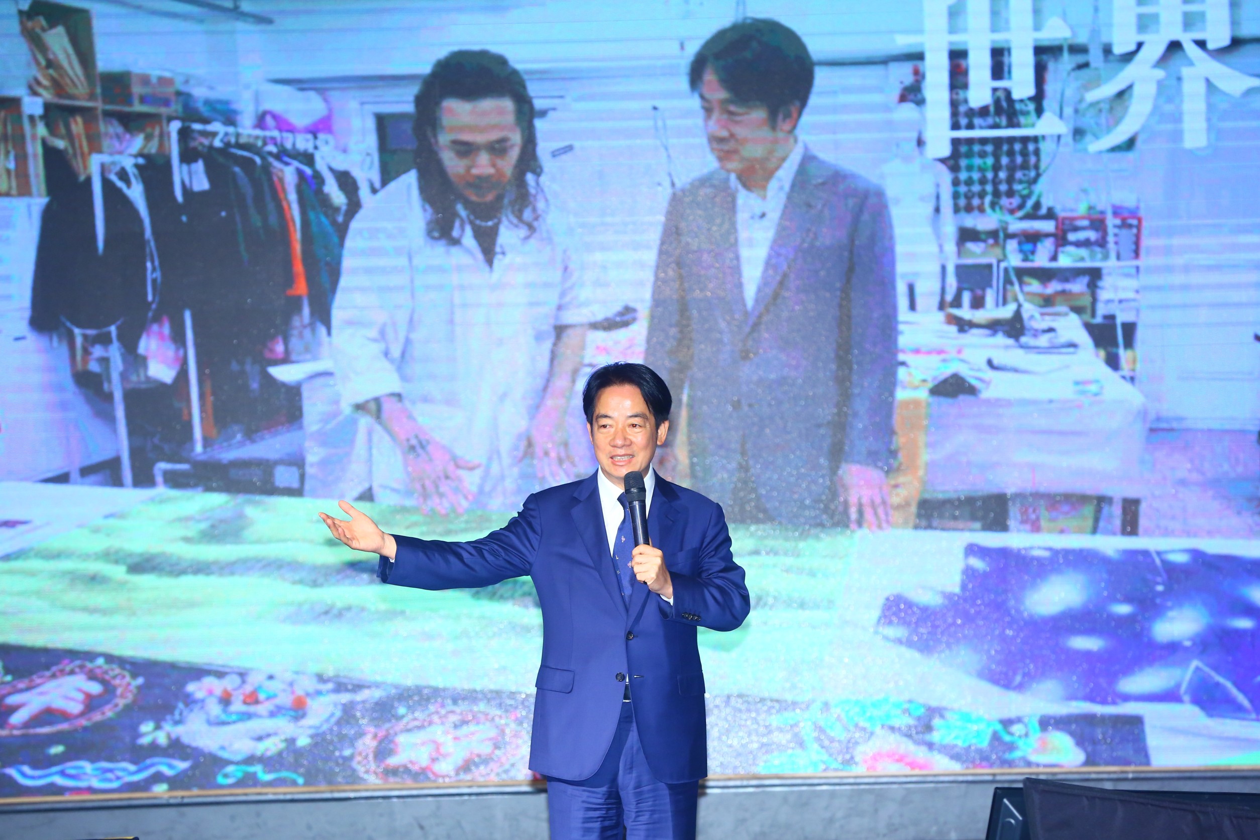 賴清德今在「國家希望工程」國政記者會提出文化政策相關願景與政見。