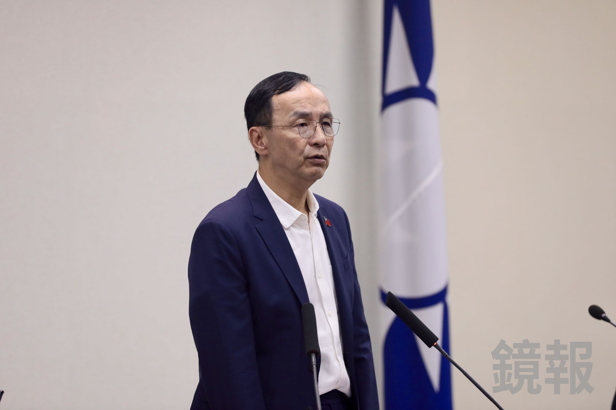 朱立倫稱《財劃法》分母瑕疵只是小問題,喊話賴清德不要再內鬥、內耗。(資料照,鏡報林煒凱)